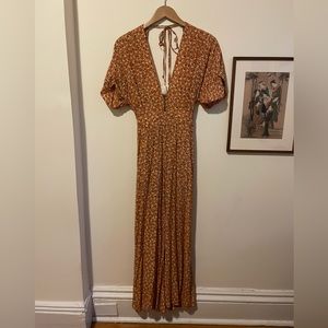 Orange Faithful The Brand jumpsuit, size M